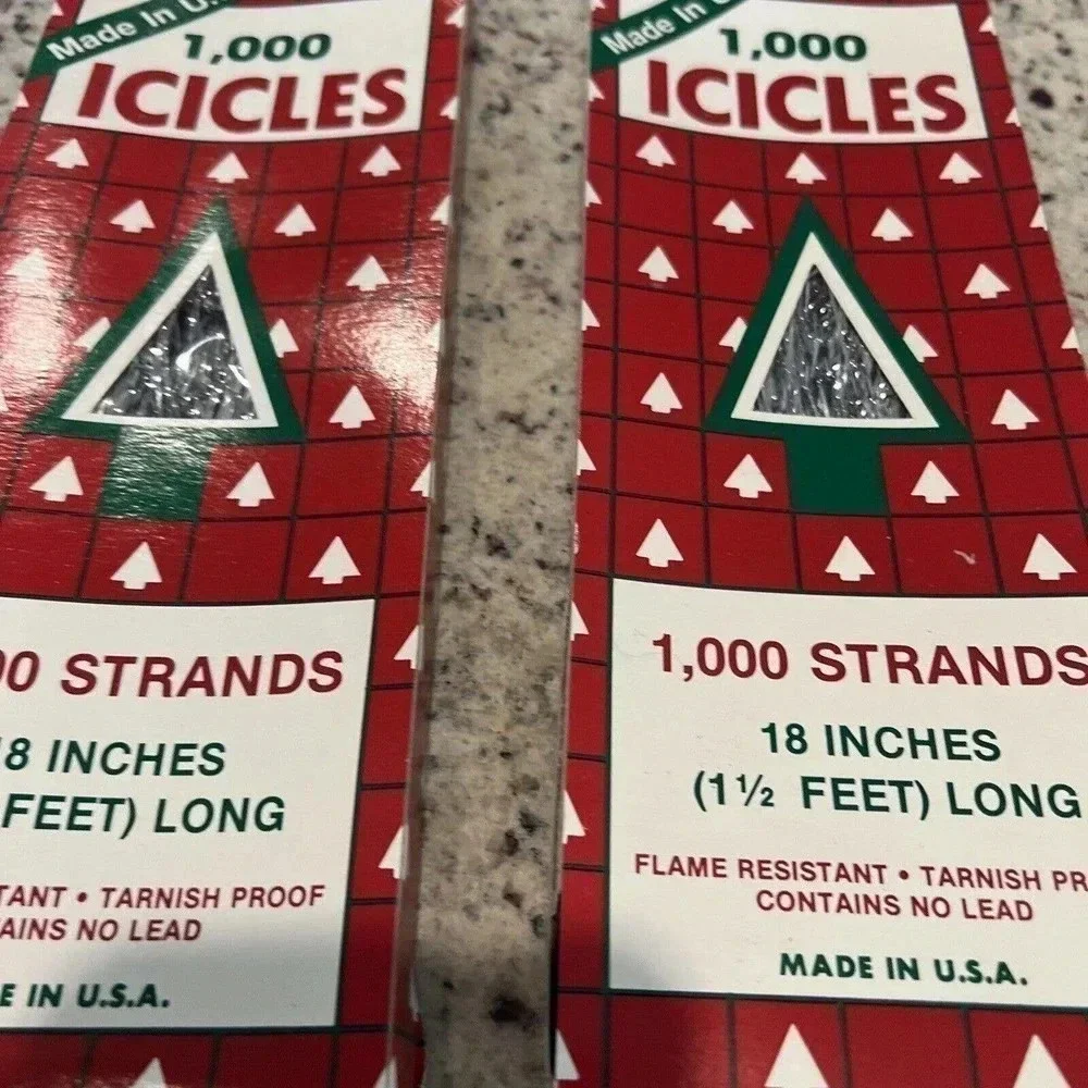 Lot Of 2 Boxes 1965 Vintage Rauch Industries Tinsel Icicles New Unopened Sealed
